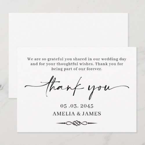 Celtic Knot Wedding Thank You Card