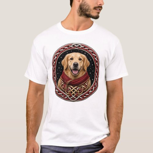 Celtic Knot Winter Golden Retriever