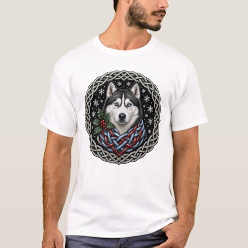 Celtic Knot Winter Husky