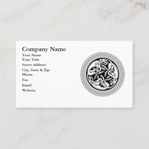 Celtic Knot with Hounds Business Card