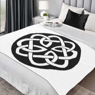 Celtic Knot Work Circle Fleece Blanket