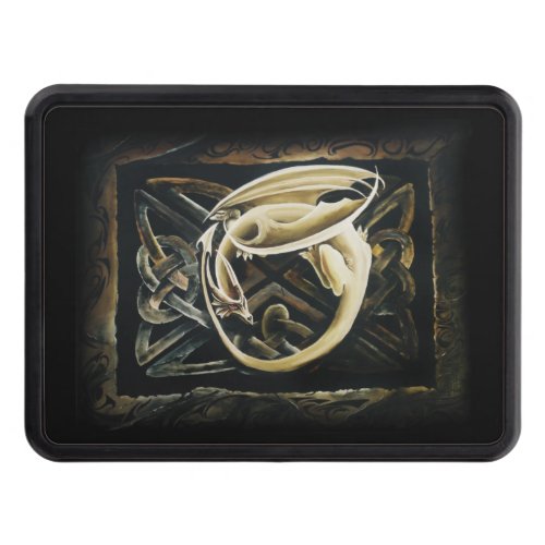 Celtic Knot Work Cream Dragon Hitch Cover