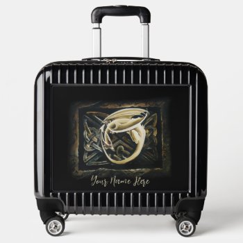 Celtic Knot Work Cream Dragon Luggage by tigressdragon at Zazzle