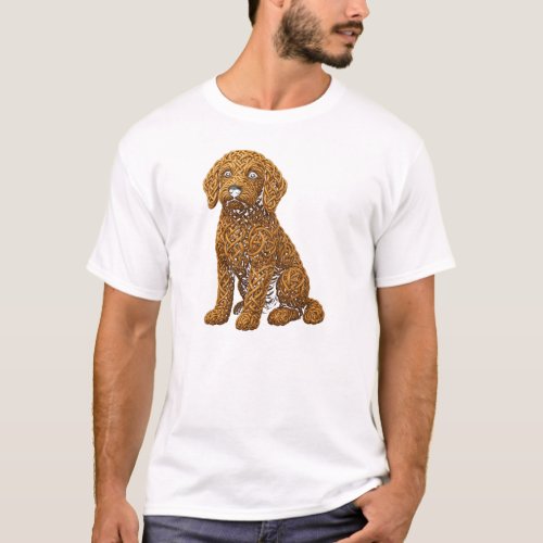 Celtic Knot Woven Doodle Dog Art