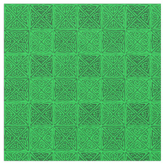 Celtic Knots  Dark Green FIne Fabric