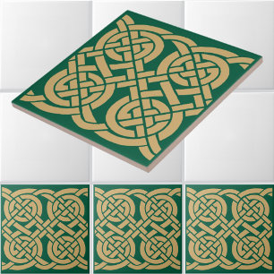Celtic Knots Frieze Pattern Ceramic Tile