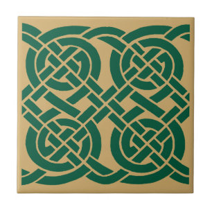 Celtic Knots Frieze Pattern Ceramic Tile