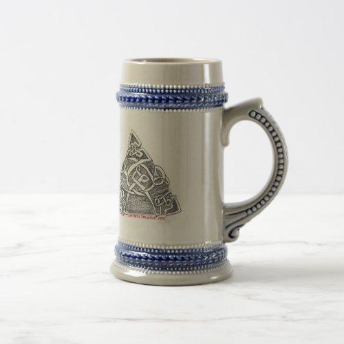 Celtic knots goblet beer stein