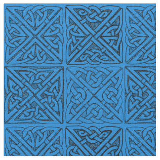 Celtic Knots in Blue Fabric
