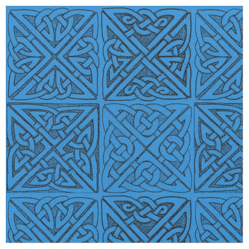 Celtic Knots in Blue Fabric