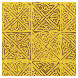 Celtic Knots in Gold Fabric