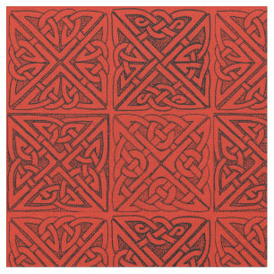 Celtic Knots in Red Fabric