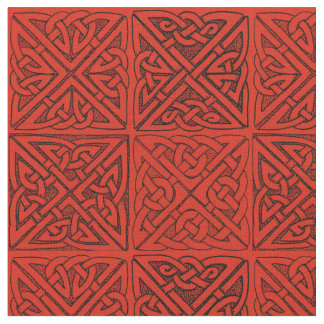 Celtic Knots in Red Fabric