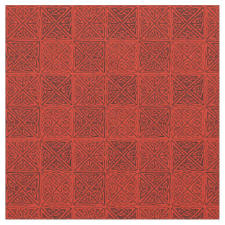Celtic Knots in Red Fine Fabric