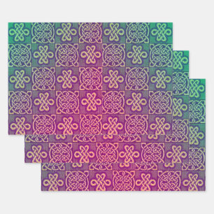 Celtic Knots Wrapping Paper Sheets