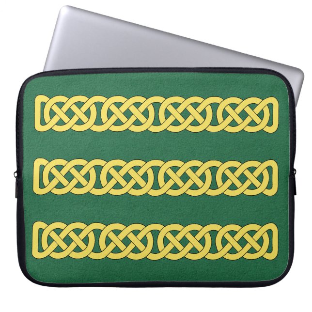 Celtic Knotwork Band Laptop Sleeve (Front)