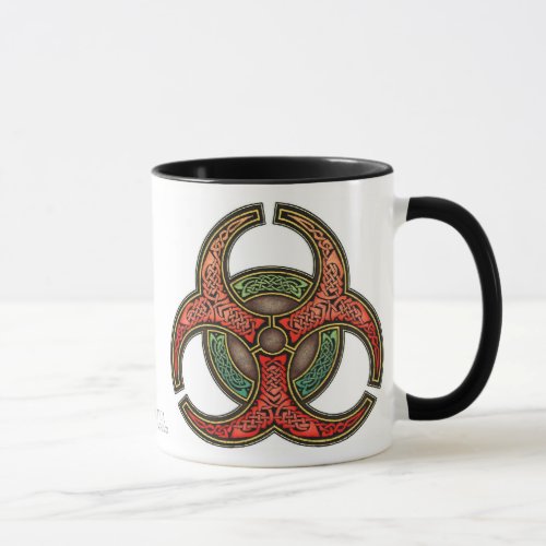 Celtic Knotwork Biohazard Mug