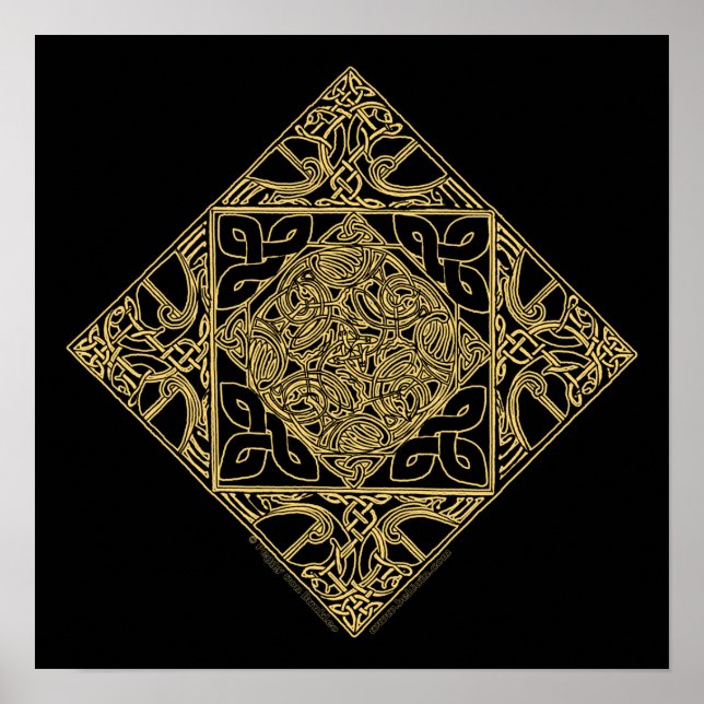 Celtic Knotwork Birds Celtic Art Prints (Front)