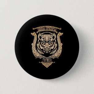 Celtic Knotwork Boar - Ancient Tribal Symbol Stick Button