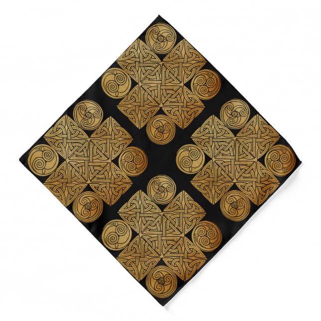 Celtic Knotwork Cross Bandana (Front)