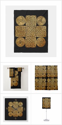Celtic Knotwork Cross Bedroom and Bath Set
