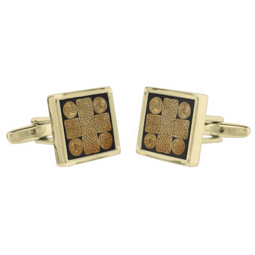 Celtic Knotwork Cross Cufflinks