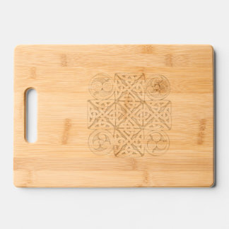 Celtic Knotwork Cross Engraved Cutting Board