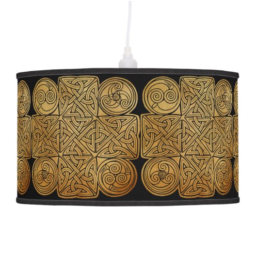 Celtic Knotwork Cross Hanging Lamp (Right)