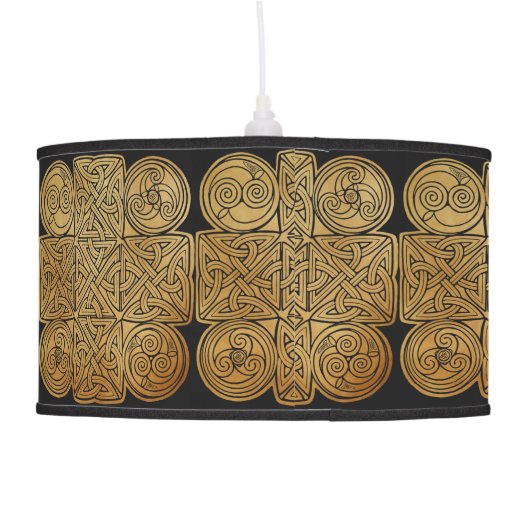 Celtic Knotwork Cross Hanging Lamp (Back)