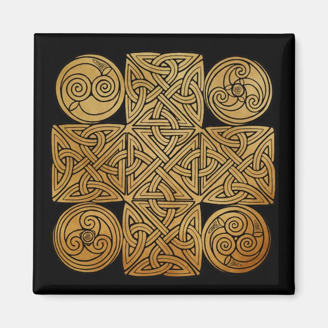 Celtic Knotwork Cross Magnet (Front)