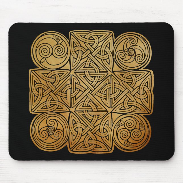 Celtic Knotwork Cross Mouse Pad (Front)