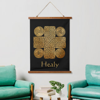 Celtic Knotwork Cross Personalized Hanging Tapestry
