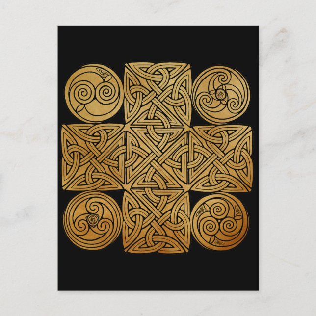 Celtic Knotwork Cross Postcard (Front)