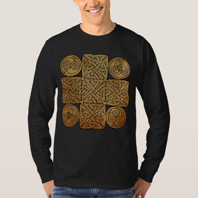 Celtic Knotwork Cross T-Shirt (Front)