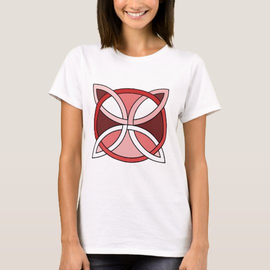 Celtic Knotwork Design - Interlacing Red T-Shirt