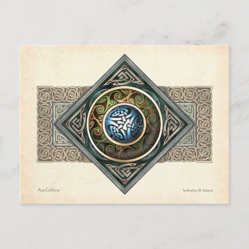 Celtic Knotwork Design Postcard