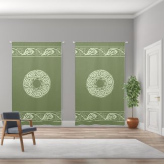 Celtic Knotwork Fish in Green