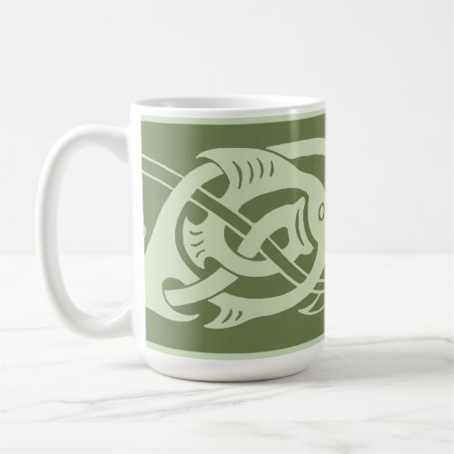 Celtic Knotwork Fish in Green