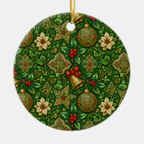 Celtic Knotwork Irish Christmas Ceramic Ornament