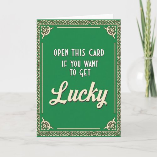 Celtic Knotwork Lucky Card