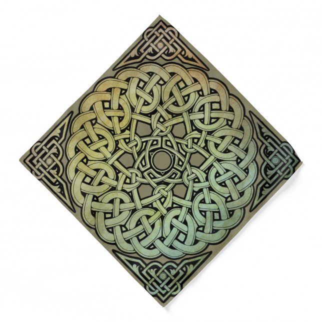 Celtic Knotwork Mandala  Bandana (Front)