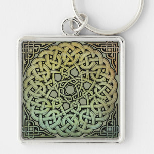 Celtic Knotwork Mandala Keychain