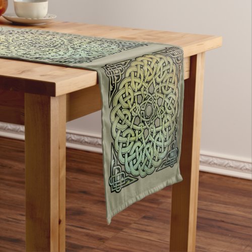 Celtic Knotwork Mandala Short Table Runner