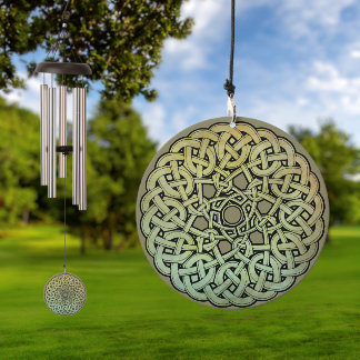 Celtic Knotwork Mandala Wind Chime