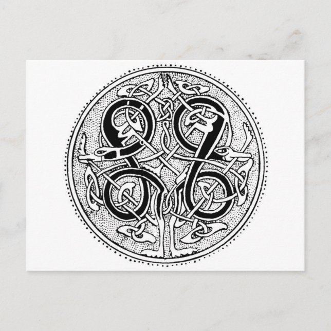 Celtic knotwork postcard (Front)
