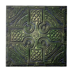 Celtic knotwork St. Patrick's Day Ceramic Tile