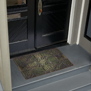 Celtic knotwork St. Patrick's Day Doormat