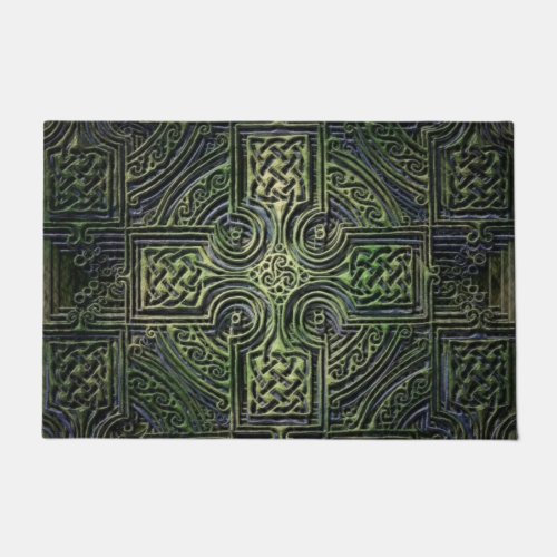 Celtic knotwork St Patricks Day Doormat