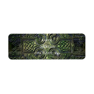 Celtic knotwork St. Patrick's Day Label