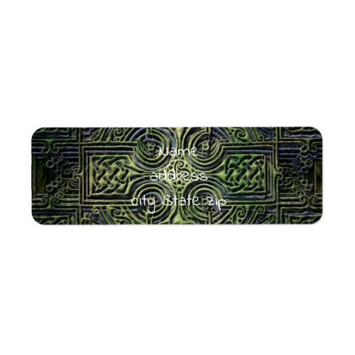 Celtic knotwork St Patricks Day Label